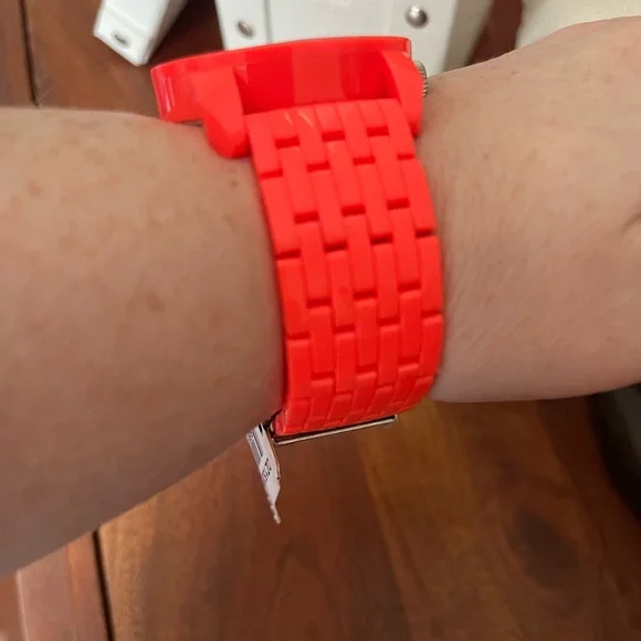 NIB Diesel Fluorescent Pink/Orange Unisex Watch DZ1526 - Picture 5 of 8